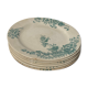 6 Flat plates iron earth by Bertrand Bordeaux / model Anémones