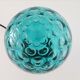 Mid century modernist green blue bubble glass lamp