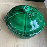green earthenware soup tureen