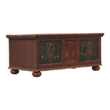 Antique Folk Art Painted bridal chest 1840