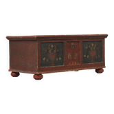 Antique Folk Art Painted bridal chest 1840