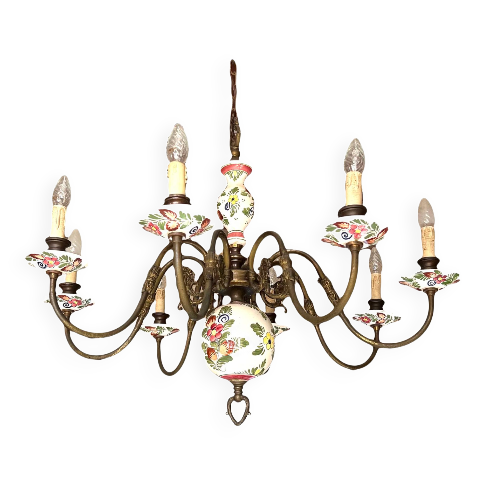 Lustre hollandais en porcelaine