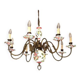 Dutch porcelain chandelier