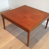 Pair of Scandinavian wooden sofa ends