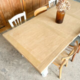 Old white farmhouse table