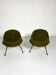Pair of "Egg" Chairs By Fritz Neth, 1950s, New Upholstery