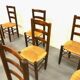 Chaises rustiques années 60/70