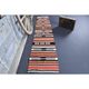 Vintage Turkish Oushak handmade wool cotton orange kilim runner rug 60x295