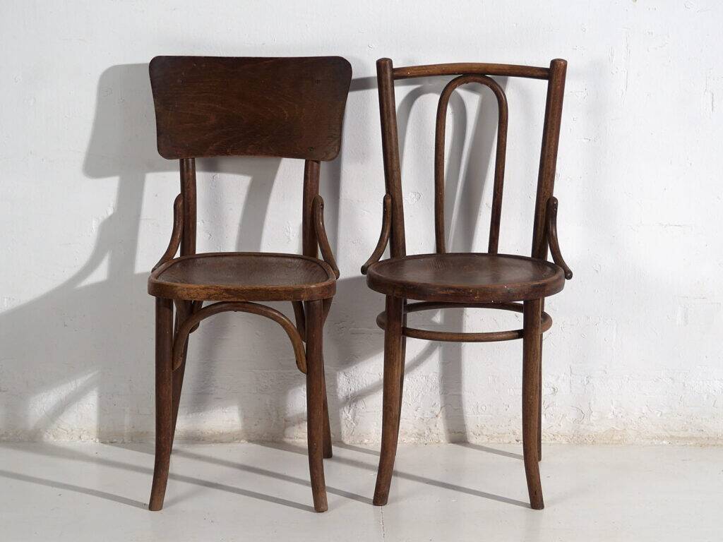 Antique dining chairs (c.1920). Set of 6 pieces no.3