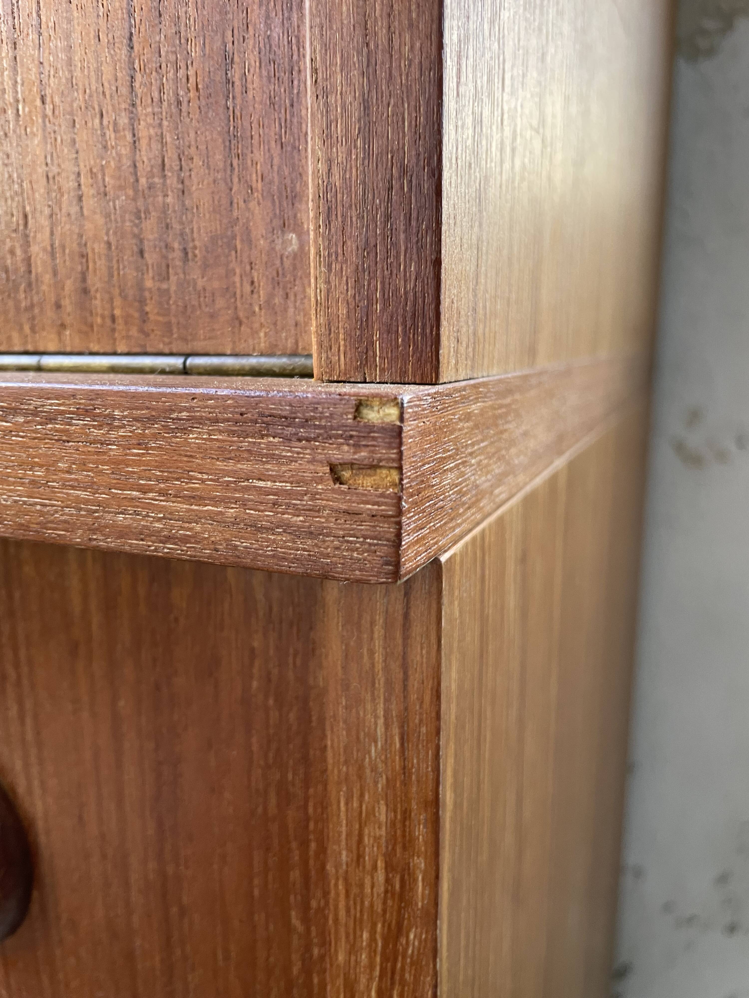 Modernist teak secretary desk, 1950s