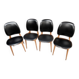 4 chaises Baumann modèle pégase