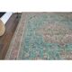 ❤1970s Vintage Persian Handmade Wool Cotton Blue Area Rug❤ 302x376