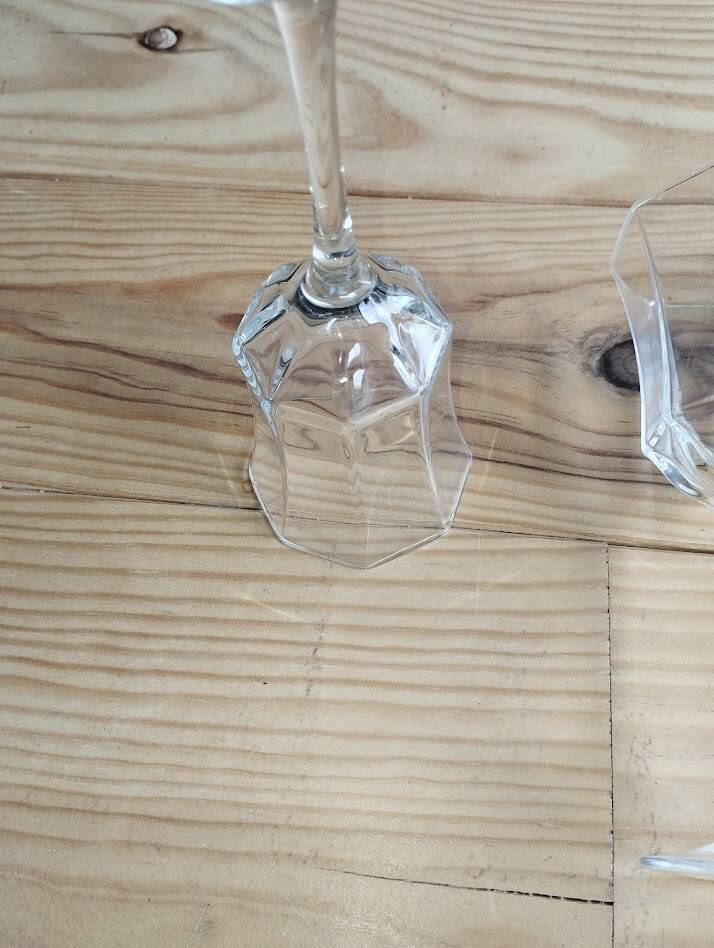 4 crystal glasses from Arques – Octime model