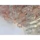 Romantic Venetian Pink "Rigadin Manubri" Murano Glass Chandelier in Venini