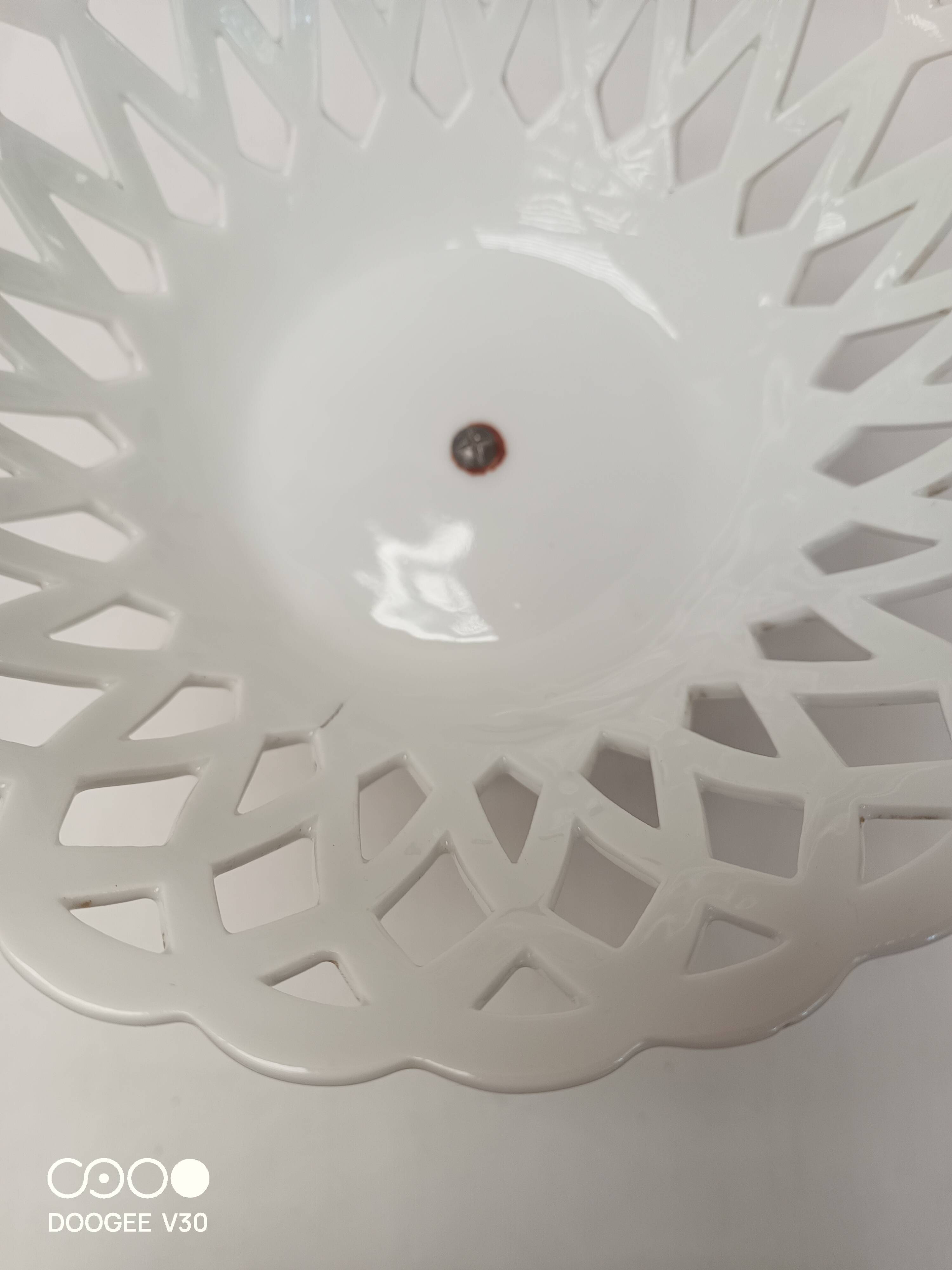 Ceramic fruit bowl basket centerpiece basket