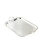 Rectangular polished iron electroplated tray