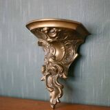 Rococo bronze wall console, small wall shelf, wall light, interior decoration