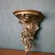 Rococo bronze wall console, small wall shelf, wall light, interior decoration