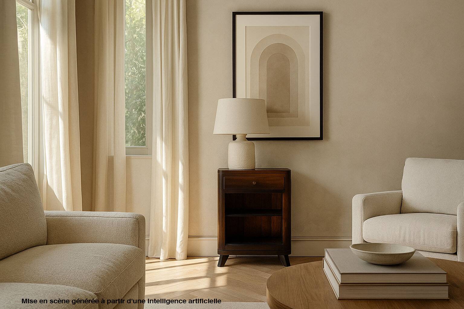 Revisited vintage chest of drawers / solid oak stained in gradient