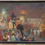 Peinture de scène de carnaval
