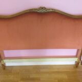 Louis XV-style solid oak basket bed