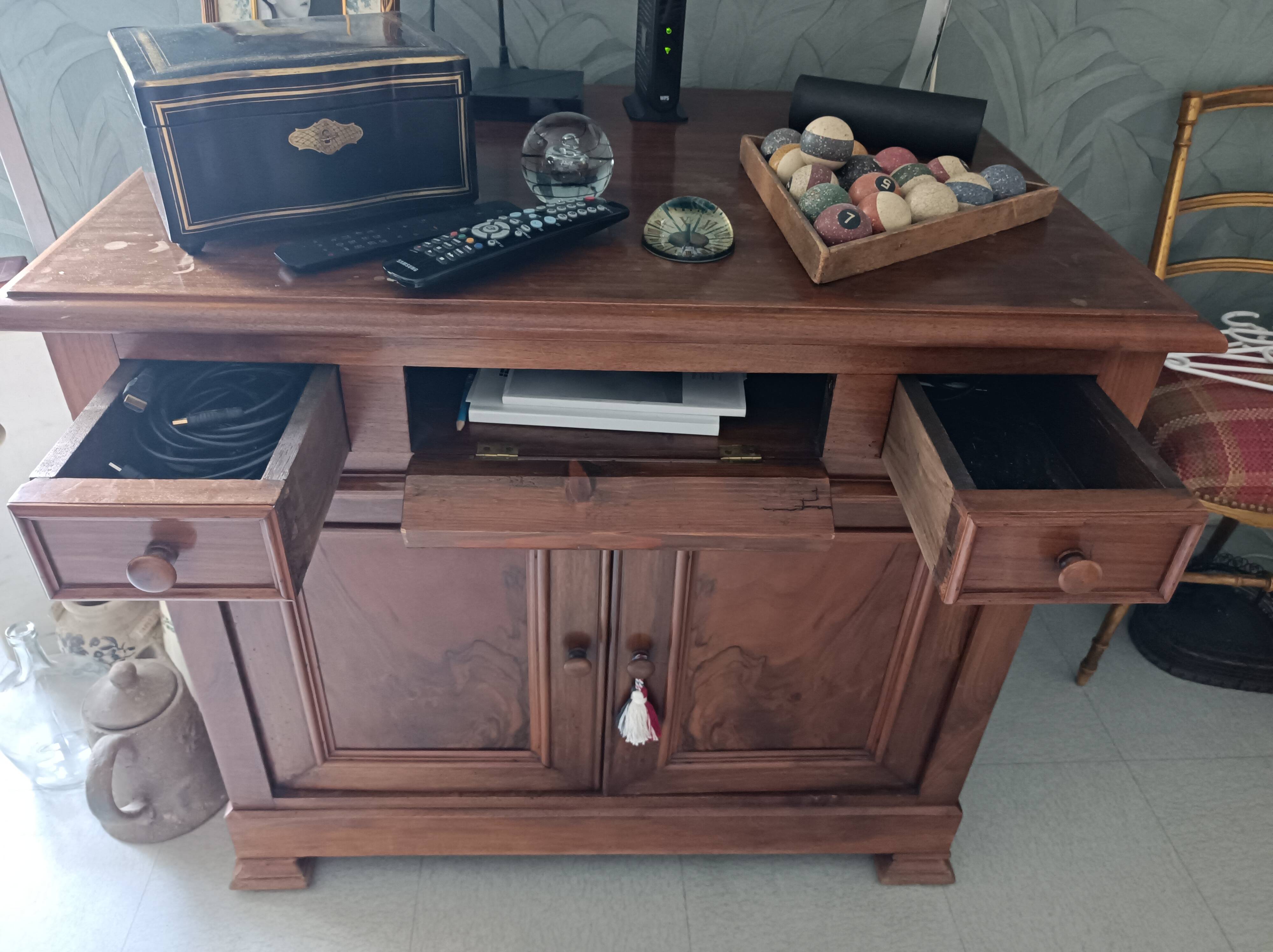 Walnut bathroom furniture