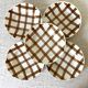 Deep plates Moulin de Loups gingham Glasgow model