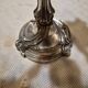 Pair of Louis XV style candelabra, in silvered bronze, 19th century.