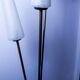1960 brass cast iron and glass lamppost 3 heads