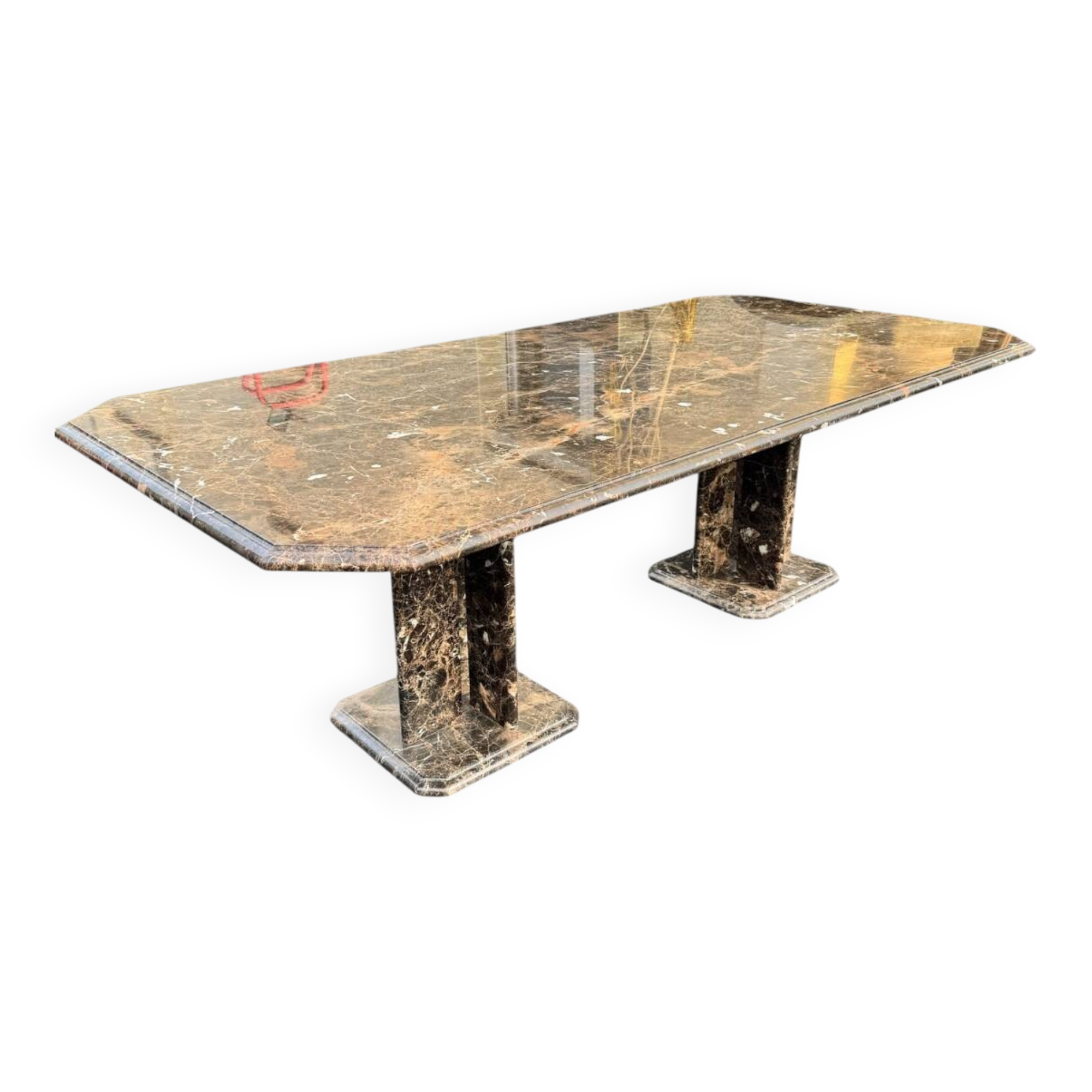 Exceptional marble table – Italian design, 1970s