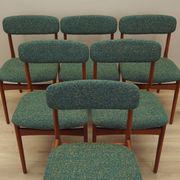 Set of six teak chairs, Danish design,  N. & K. Bundgaard Rasmussen