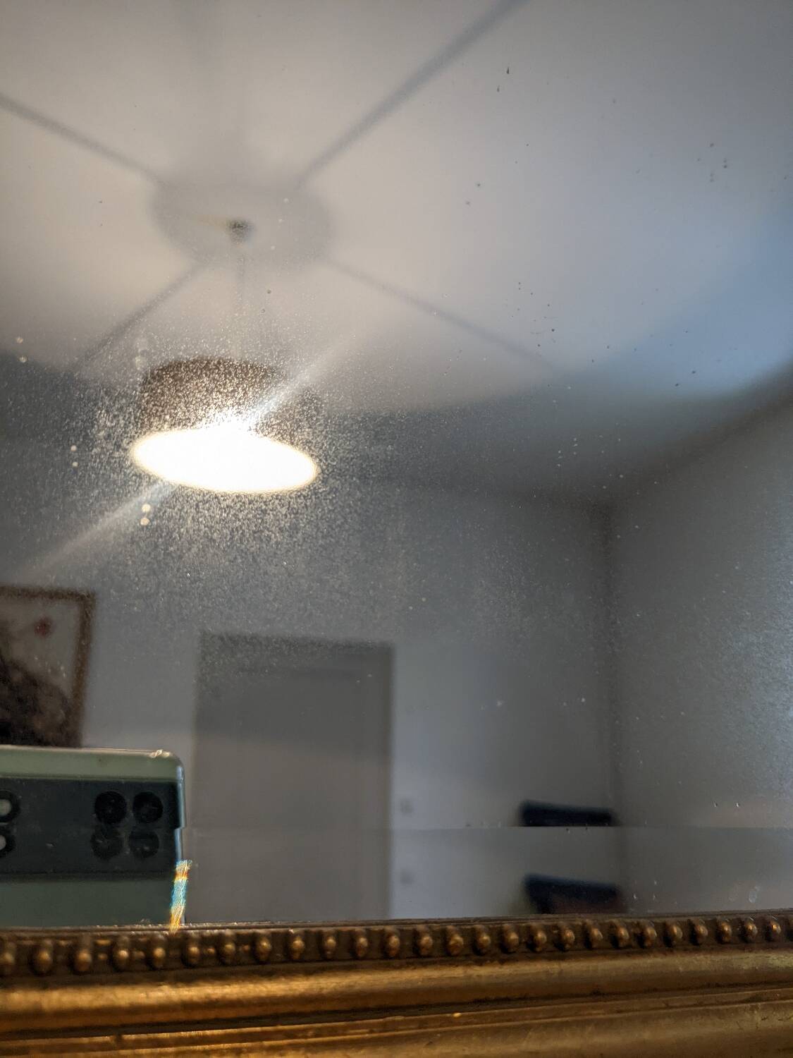 Old policeman's hat mirror