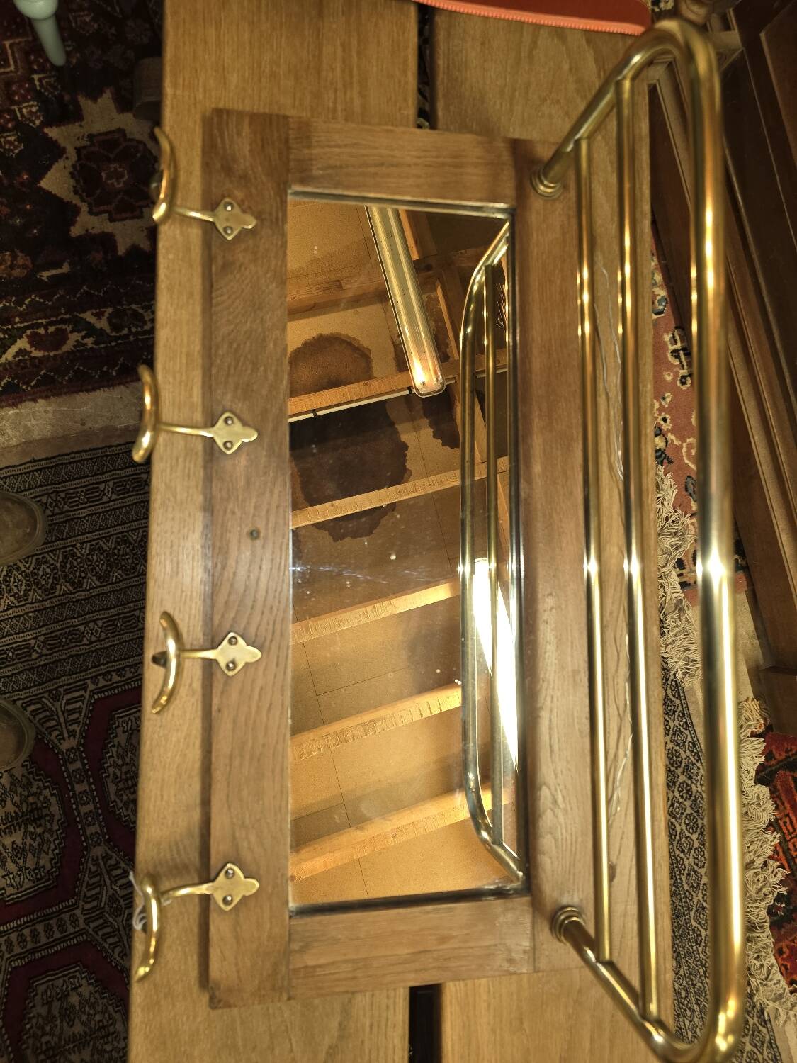 1950s wall coat rack