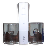 Pair of Murano glass bookends by designer Barbini, modernist bookend.