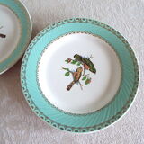 4 bird dessert plates