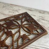 Rectangular cast iron trivet