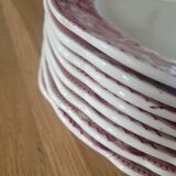 8 assiettes creuses Sté Céramique Maestricht modèle Victoria