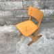 Series of 10 casala children's chairs in vintage light wood