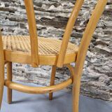 Set of thonet style cane chairs