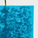 Turquoise fractal resin table lamps, 1980s