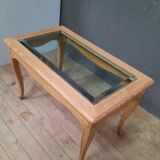Table basse vitrée
