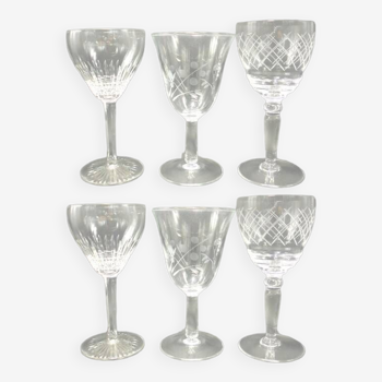 Set of 6 small glasses