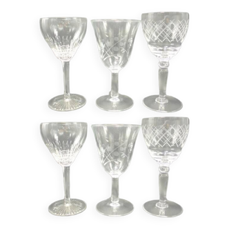 Set of 6 small glasses