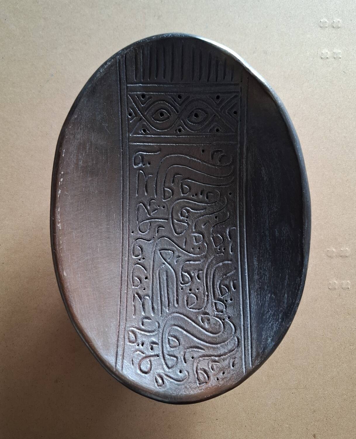 Traditional handcrafted catchall tray