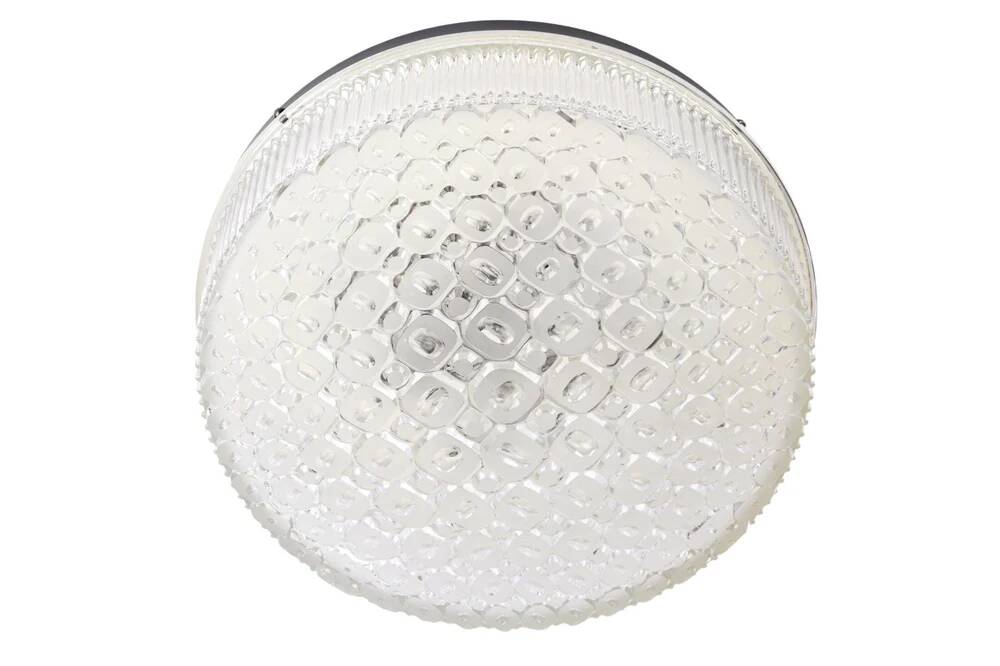 Atomic Age Glass Ceiling Light by Wila