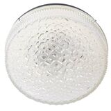 Atomic Age Glass Ceiling Light by Wila