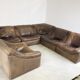 Vintage leather DS46 modular sofa by De Sede, 1970s