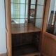 Antique solid wood display cabinet