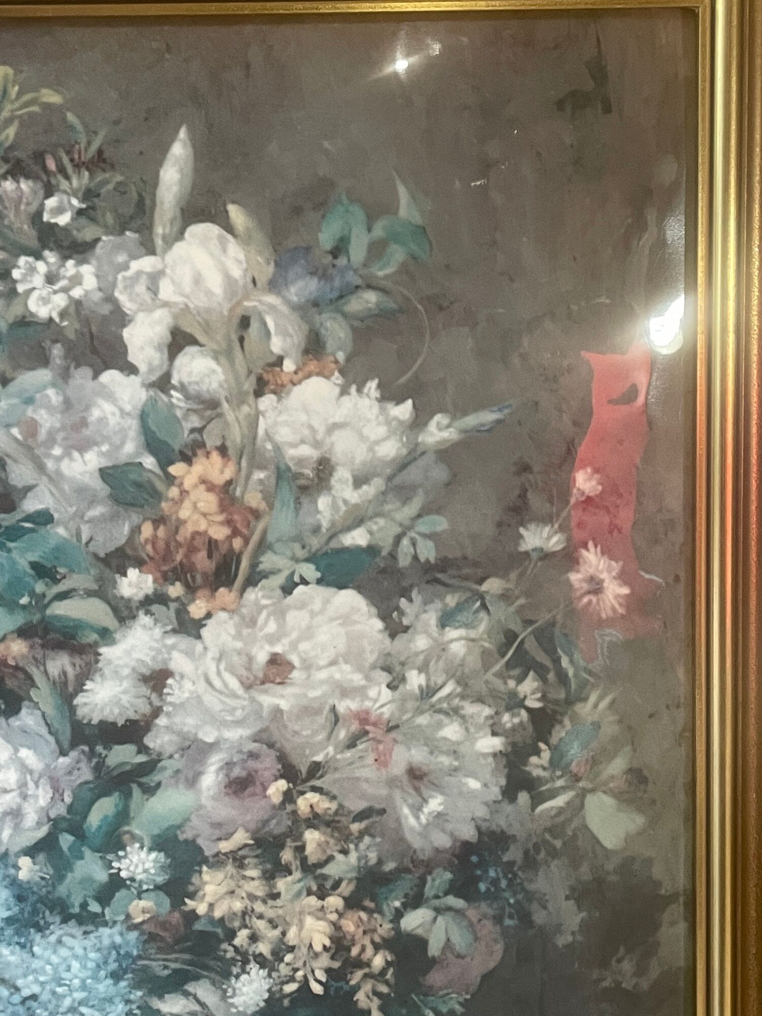 Painting enamels helca bouquet of spring hammer by hand