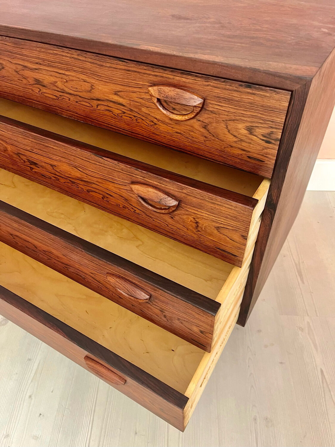 Danish chest of drawers by Kai Kristiansen in palisander 1960s